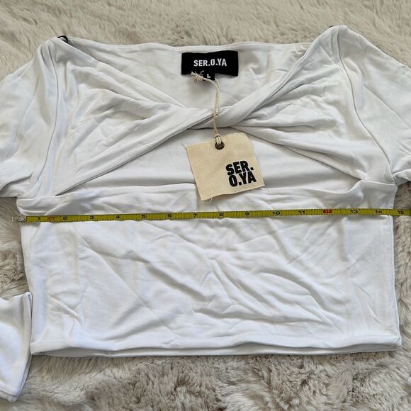 Ser.O.Ya Ellis Top White Size L - Picture 7 of 8